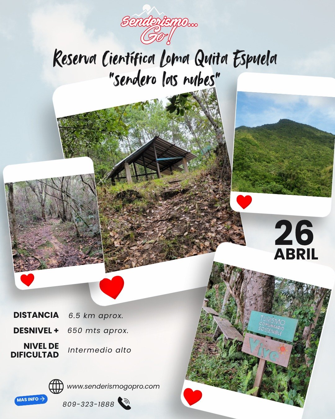 Reserva Científica Loma Quita Espuela – Sendero Las nubes